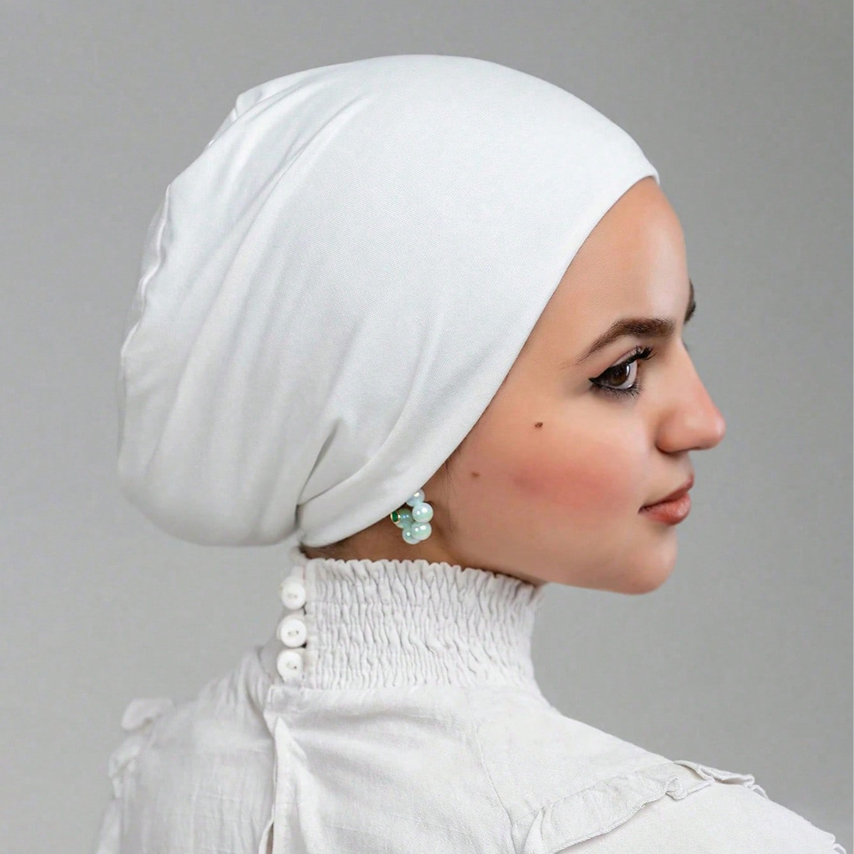 Women'S Fashion Hats - حار Soild القطن مشروط جيرسي الحجاب