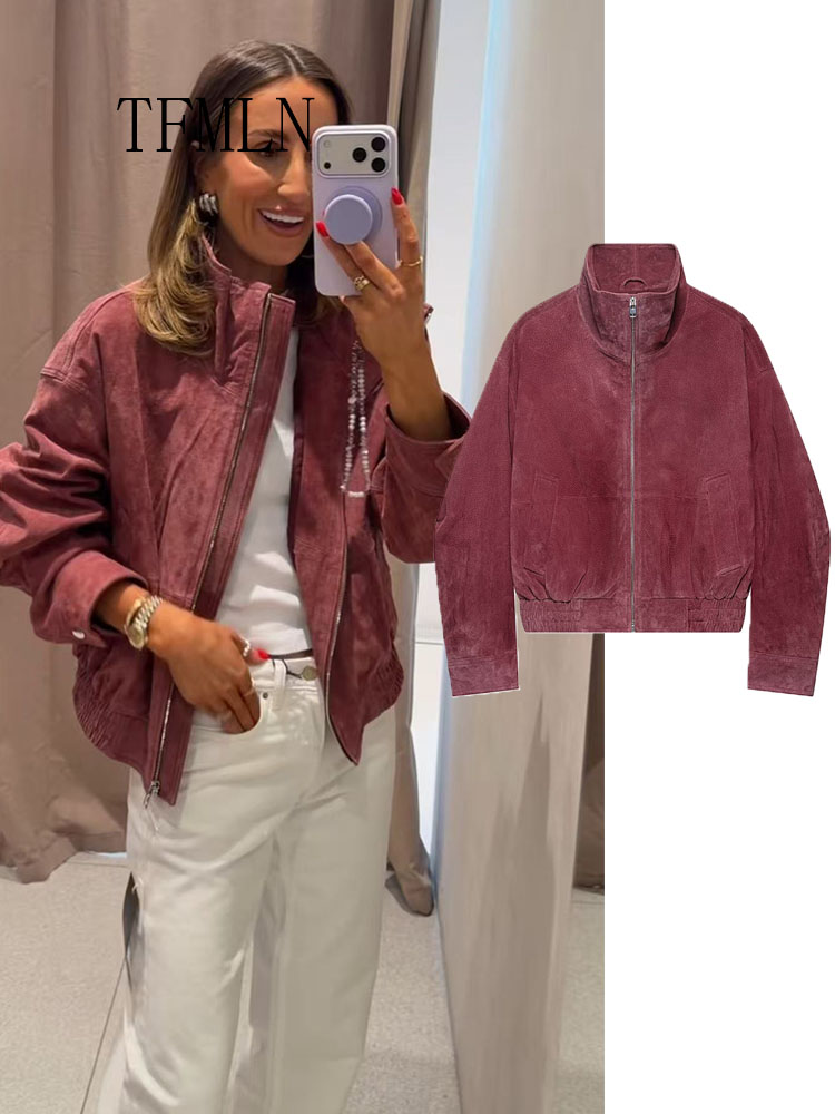 Women'S Fashion Bomber Jacket - سترات بومبر للنساء من TFMLN لخريف
