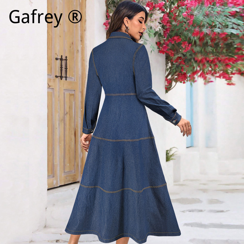 فستان جينز دينيم عصري جديد بأك - مراجعة Women Fashion Jeans وسعره