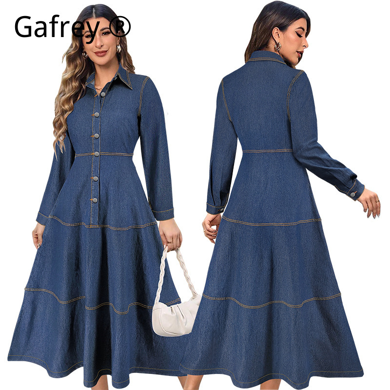 فستان جينز دينيم عصري جديد بأك - مراجعة Women Fashion Jeans وسعره