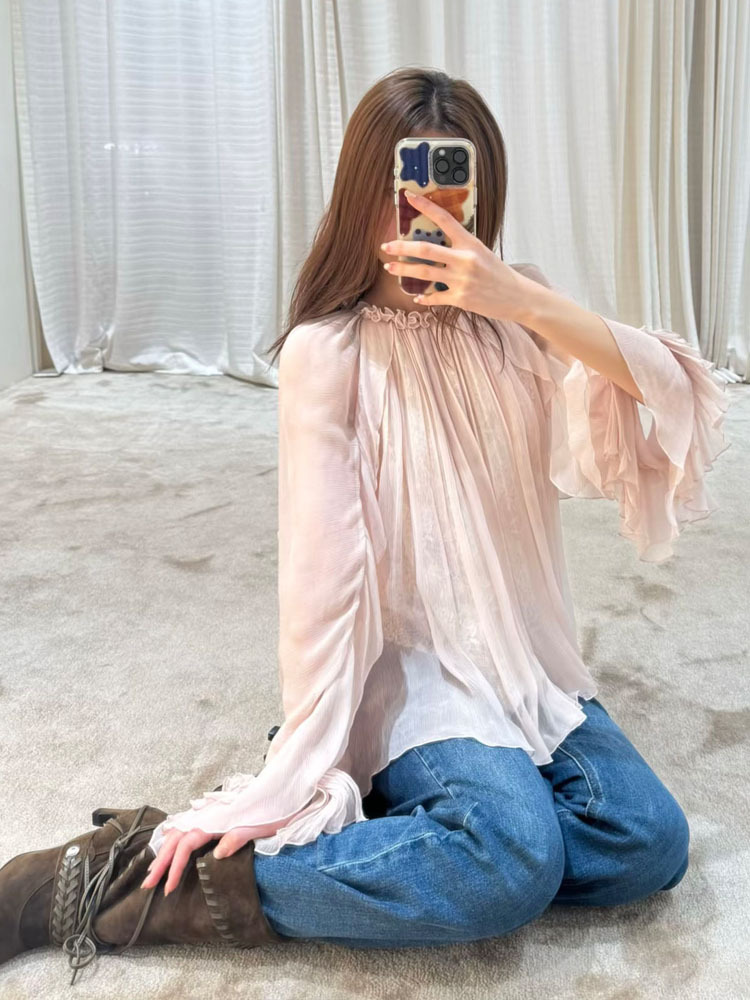 بلوزة وردية فضفاضة مزينة بالدا - مراجعة Women'S Fashion For Summer 2026 وسعره