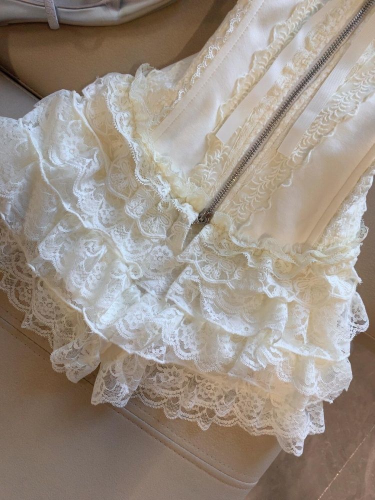 طقم توب دانتيل مثير مع تنورة ق - مراجعة Lace Trim Cami وسعره