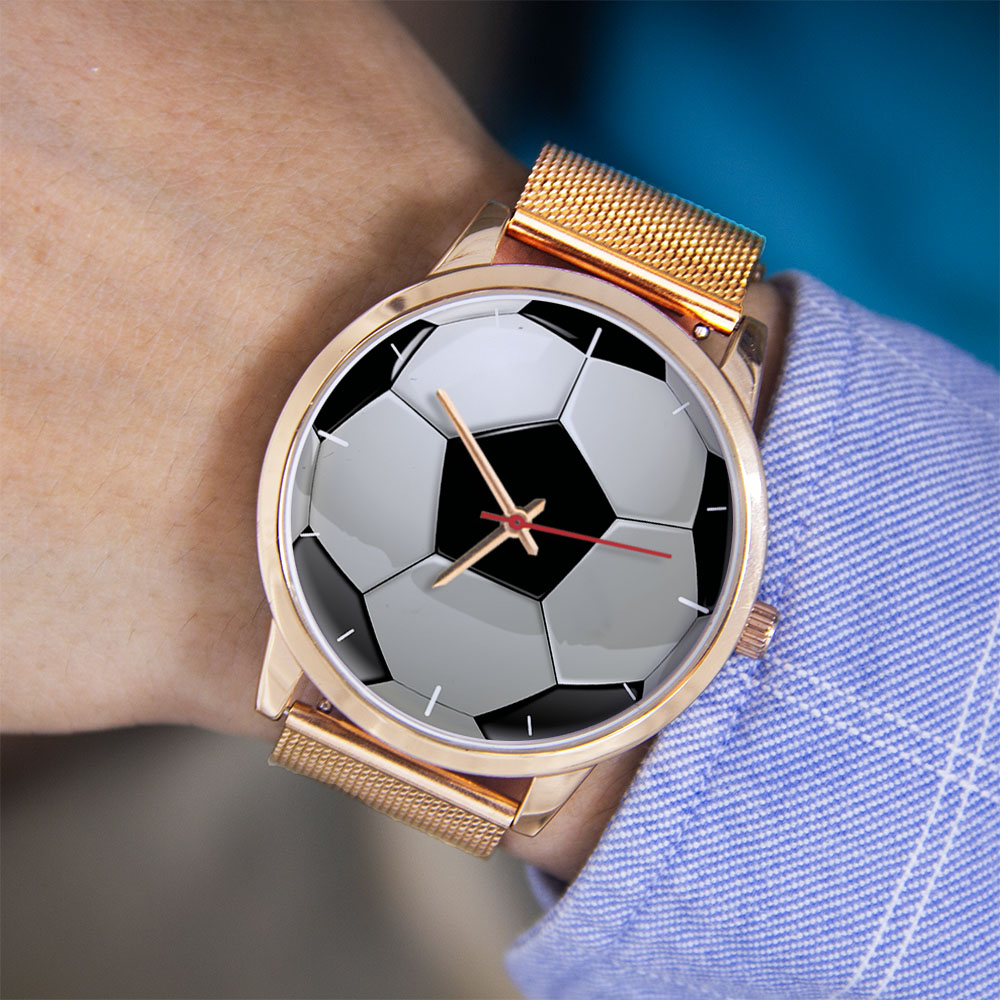 ساعة كرة القدم بتصميم كرة القد - مراجعة Women'S Fashion Quartz Watch وسعره