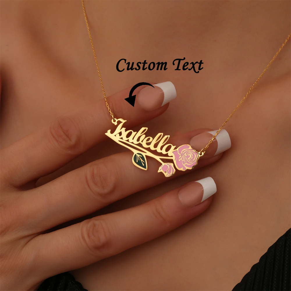 قلادة مخصصة بألوان زاهية مع اس - مراجعة Women Fashion Names وسعره