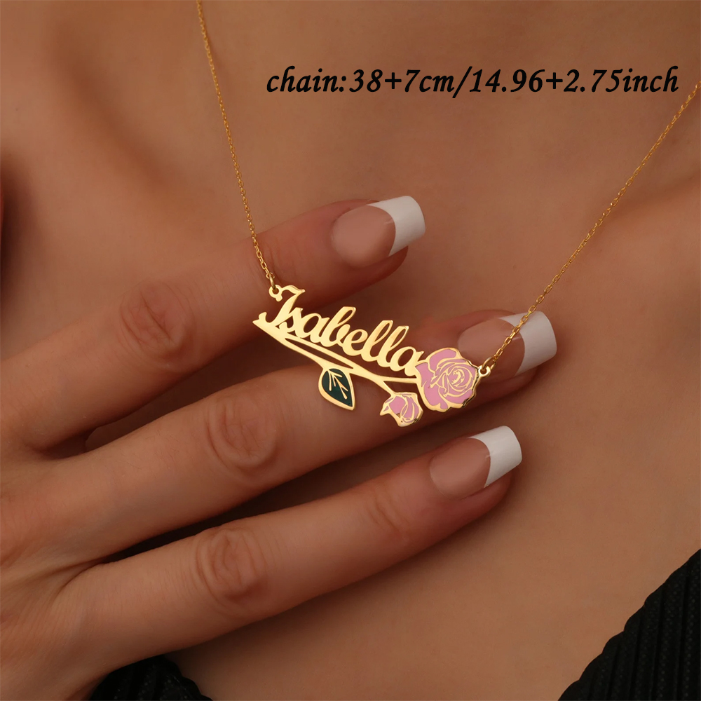 قلادة مخصصة بألوان زاهية مع اس - مراجعة Women Fashion Names وسعره