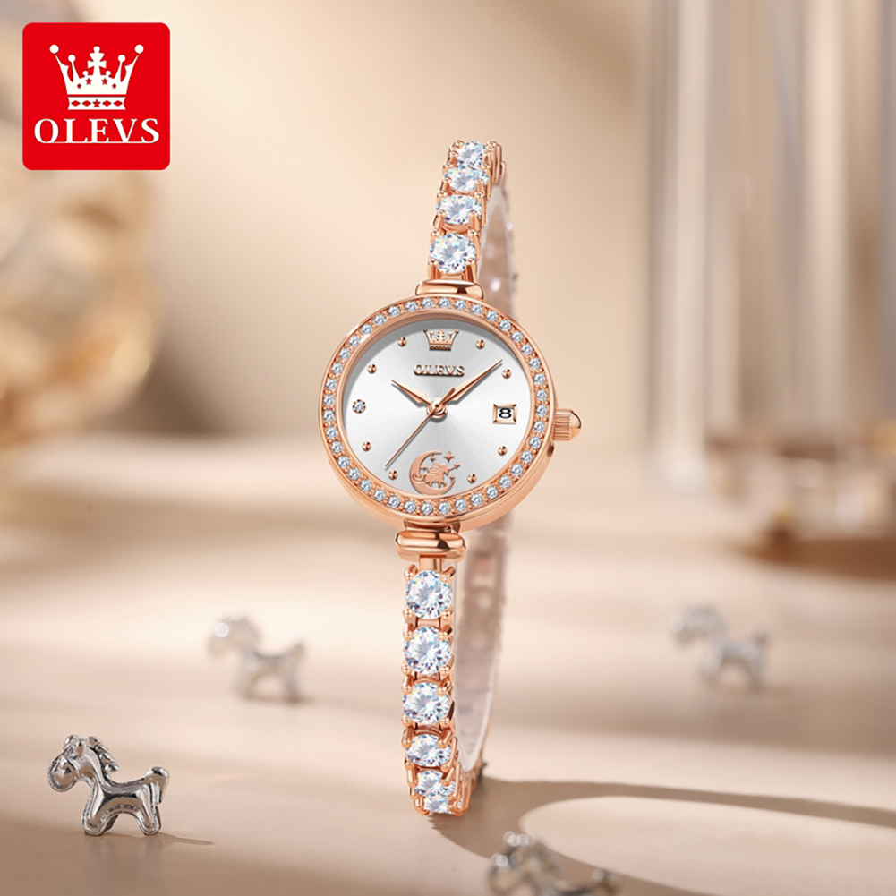 ساعة OLEVS 2998 أصلية للنساء م - مراجعة Women'S Fashion Quartz Watch وسعره
