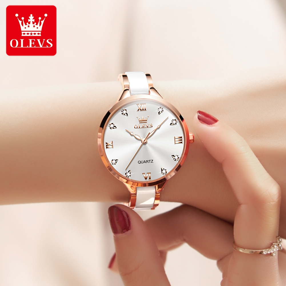 OLEVS 5872 ساعات نسائية كوارتز - مراجعة Women'S Fashion Quartz Watch وسعره