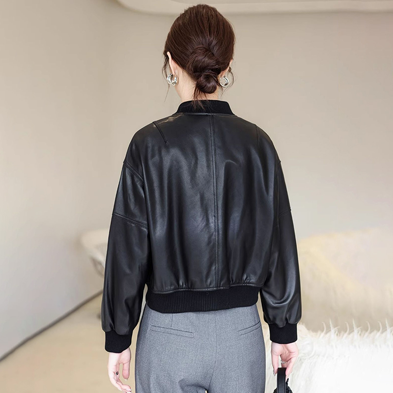 الأمريكية الرجعية فو سترة جلدي - مراجعة Women'S Fashion Bomber Jacket وسعره