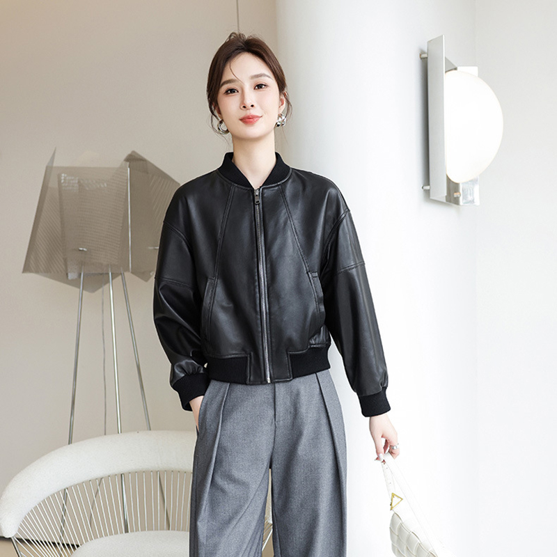 الأمريكية الرجعية فو سترة جلدي - مراجعة Women'S Fashion Bomber Jacket وسعره