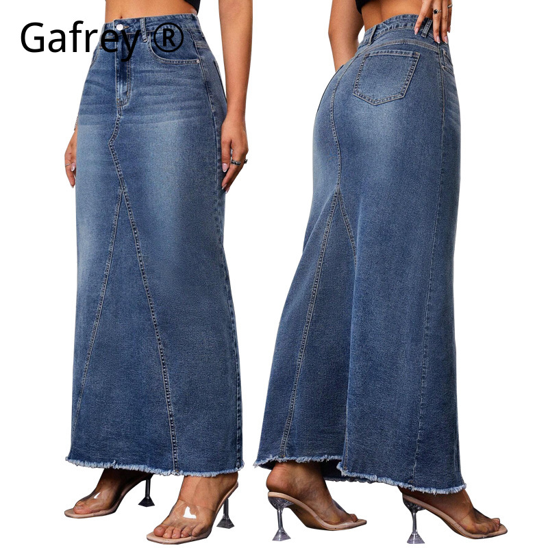 تنورة جينز نسائية ميدي بخصر عا - مراجعة Women Fashion Jeans وسعره