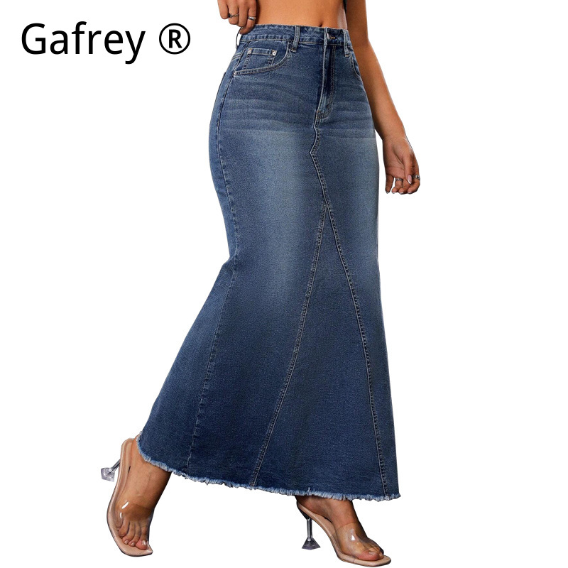 تنورة جينز نسائية ميدي بخصر عا - مراجعة Women Fashion Jeans وسعره