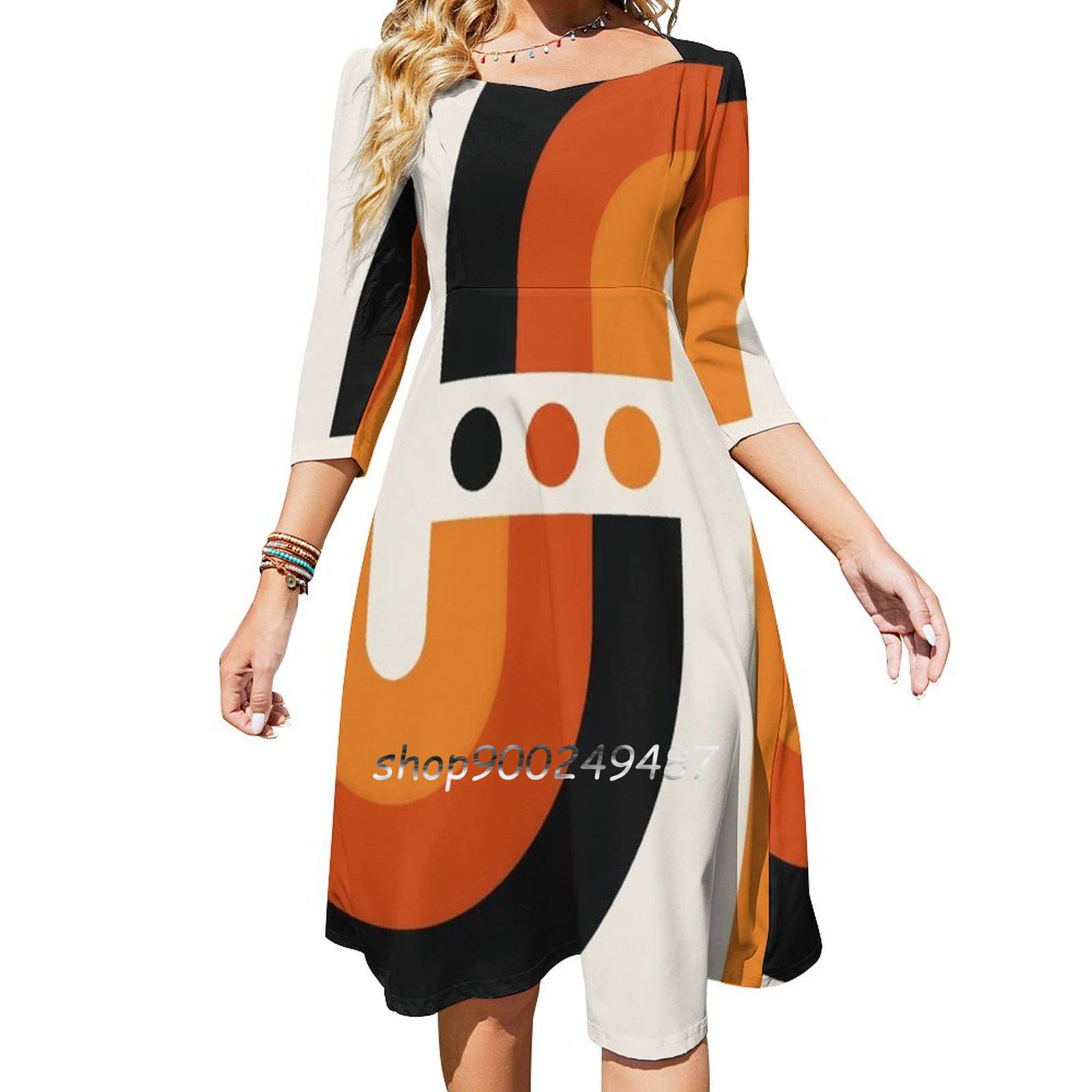 غروب الشمس قوس قزح مضيئة فستان - مراجعة Women'S Fashion In The 60S وسعره