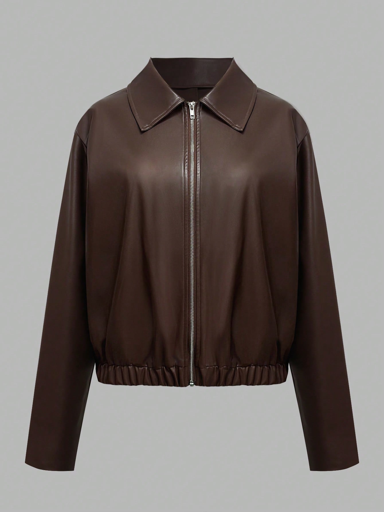 سترة نسائية بسحاب من الجلد الص - مراجعة Women'S Fashion Bomber Jacket وسعره