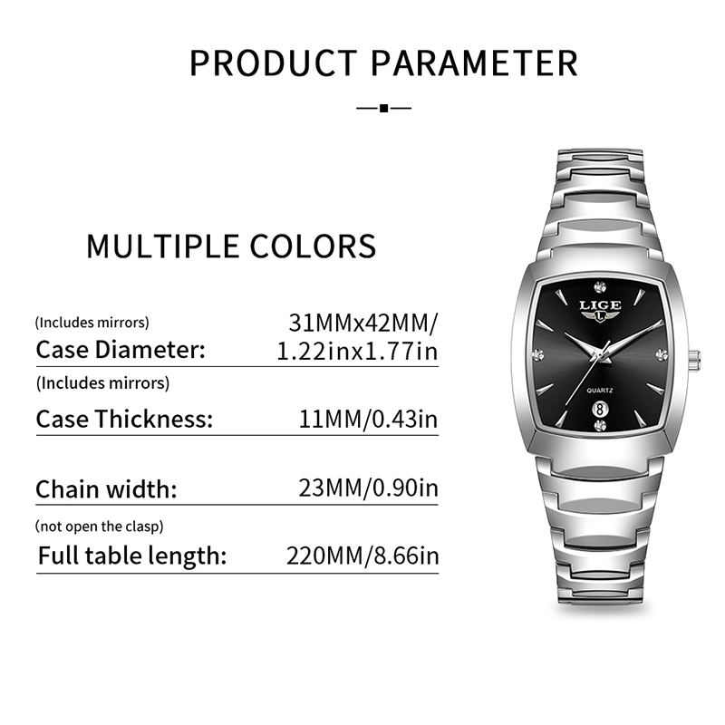 ساعة LIGE للسيدات الأعمال الفا - مراجعة Women'S Fashion Quartz Watch وسعره
