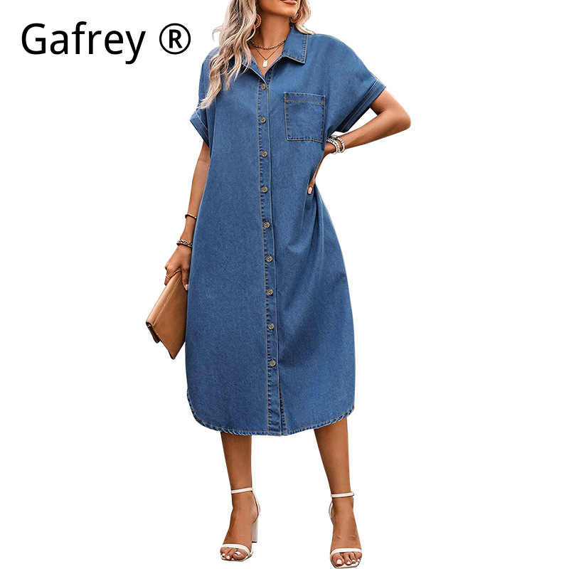 فستان جينز نسائي بمقاسات كبيرة - مراجعة Women Fashion Jeans وسعره