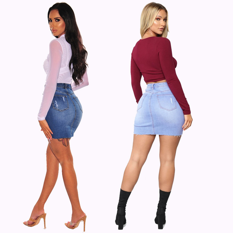 تنانير جينز قصيرة للنساء بتصمي - مراجعة Women Fashion Jeans وسعره