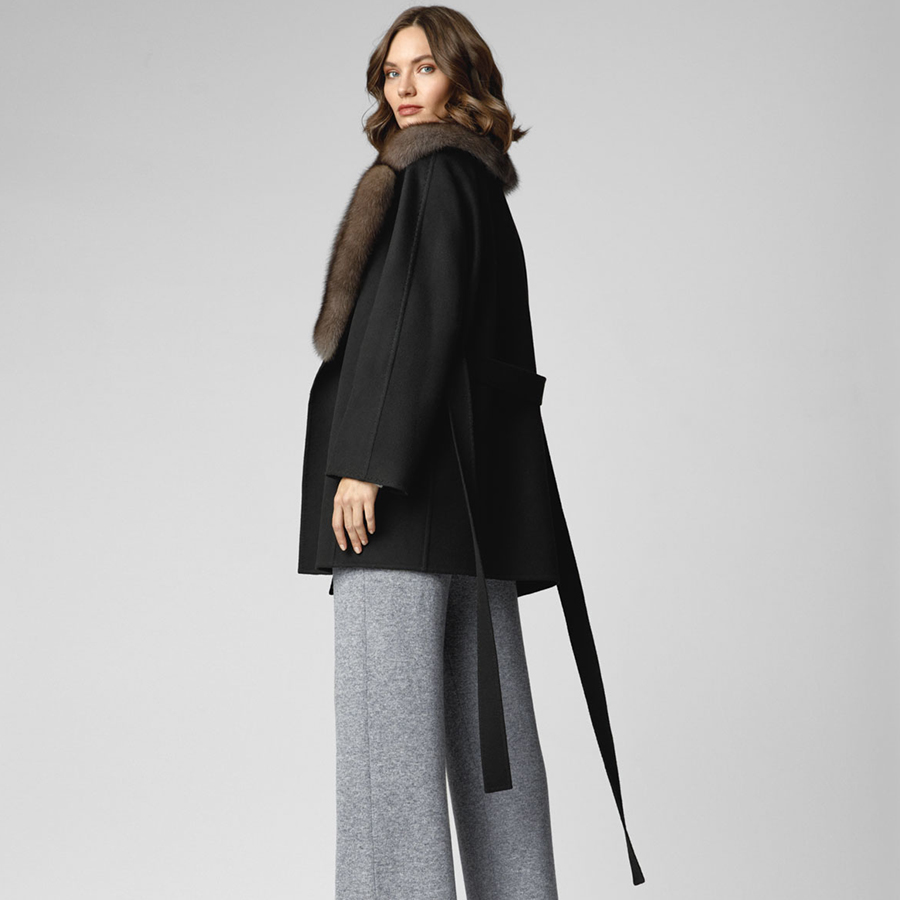 معطف فرو ثعلب طبيعي بياقة قابل - مراجعة Women'S Fashion Bomber Jacket وسعره