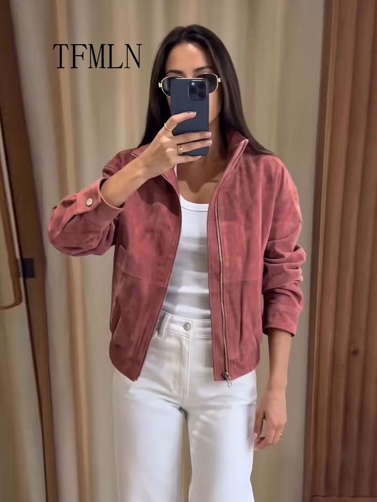 سترات بومبر للنساء من TFMLN لخ - مراجعة Women'S Fashion Bomber Jacket وسعره
