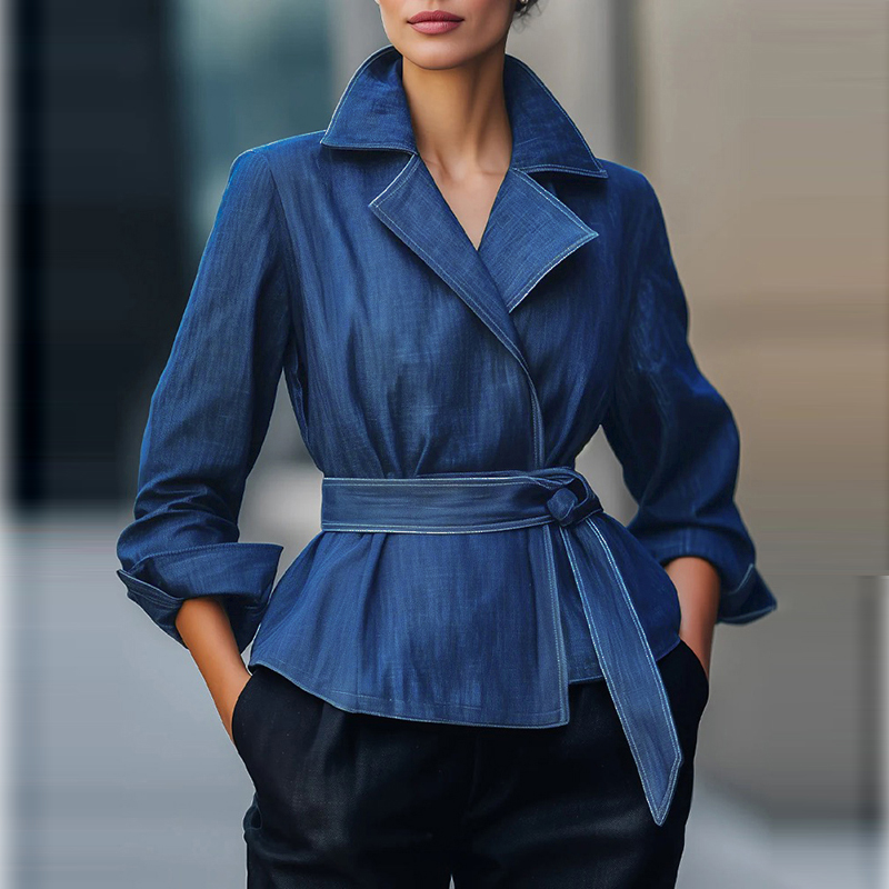 جاكيت جينز نسائي أنيق لخريف ور - مراجعة Women Fashion Jeans وسعره