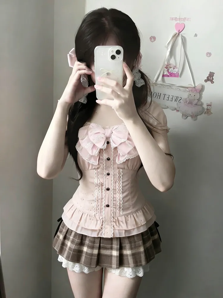 طقم ياباني حلو من ثلاث قطع للن - مراجعة Lace Trim Cami وسعره
