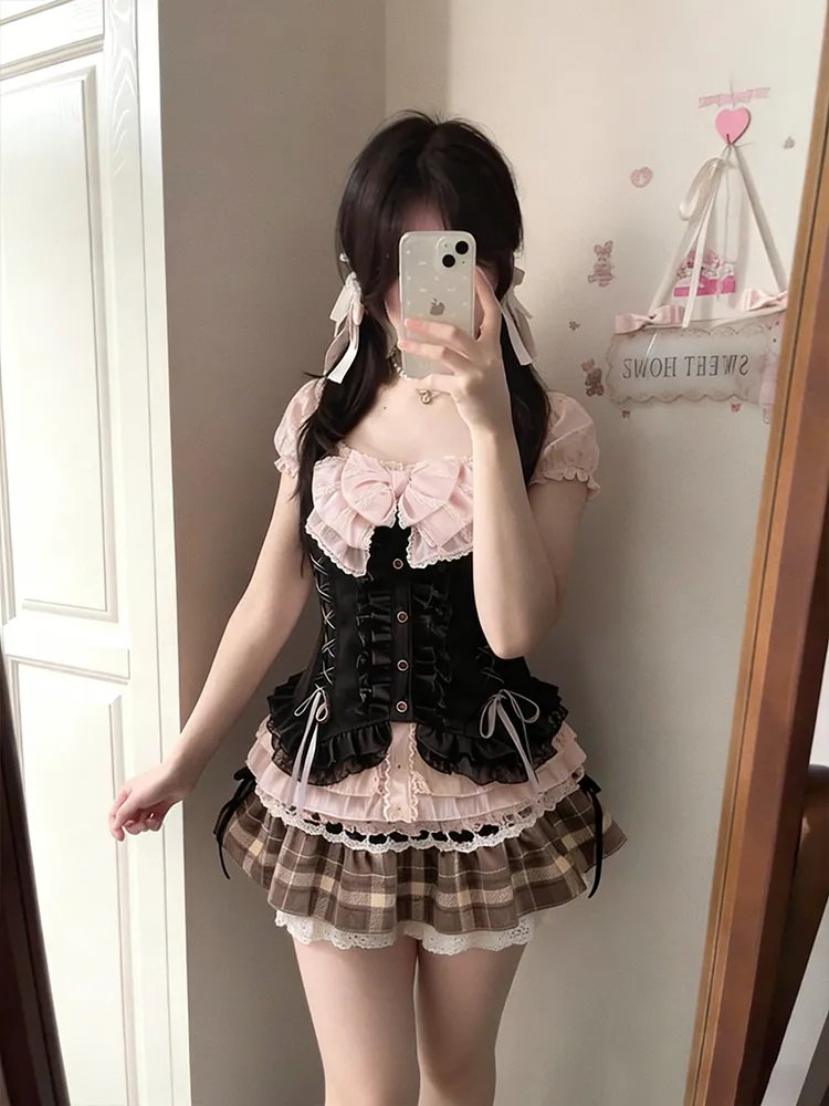 طقم ياباني حلو من ثلاث قطع للن - مراجعة Lace Trim Cami وسعره